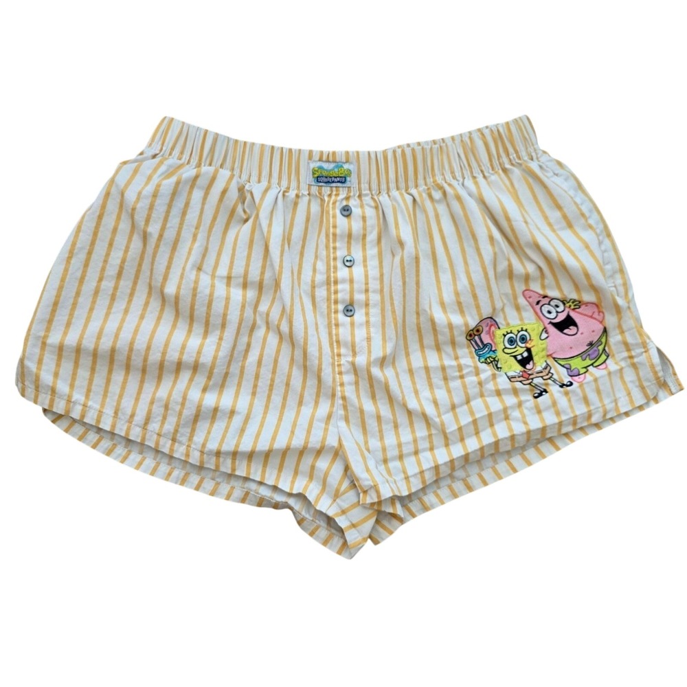 Nickelodeon Yellow SpongeBob SquarePants Pajama Shorts Women Medium
